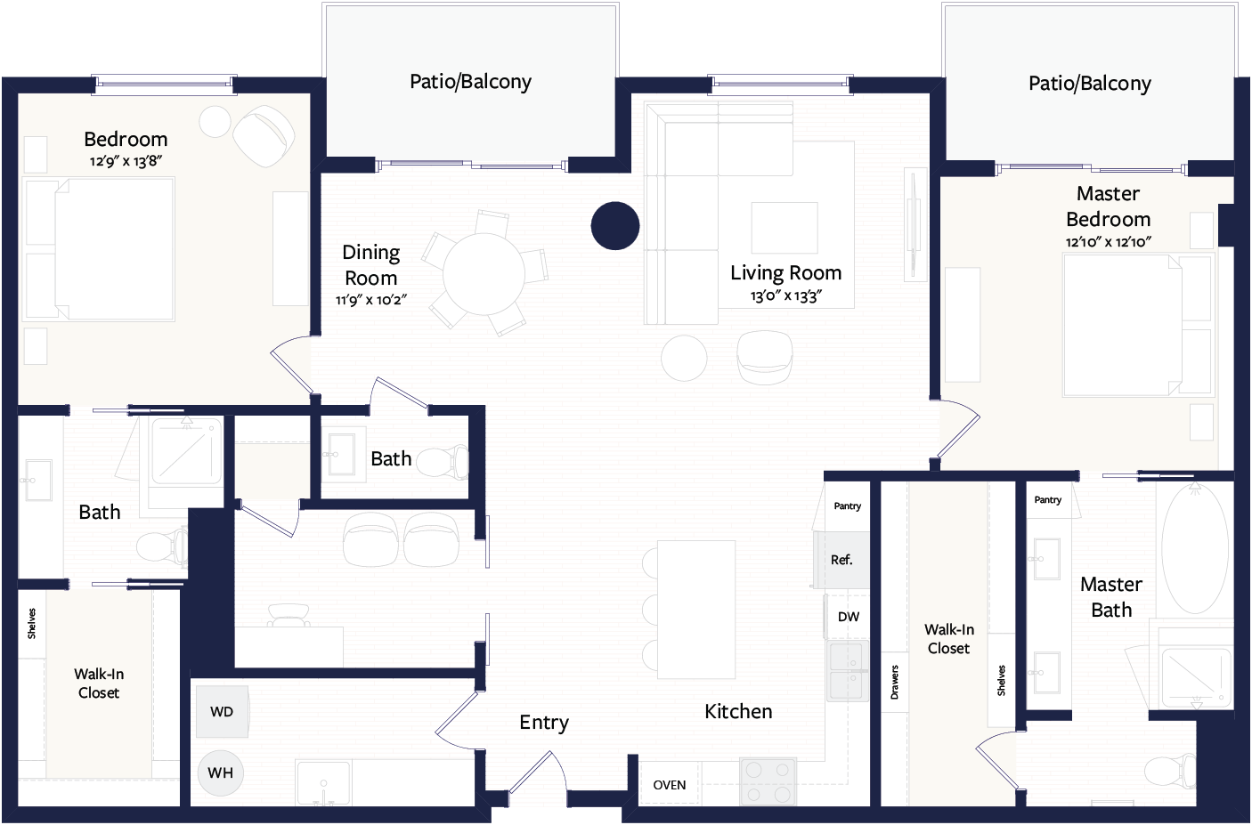 Floor plan layout diagram for PH5