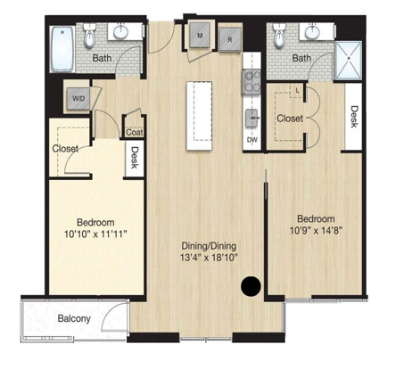 Apartment 780 floorplan