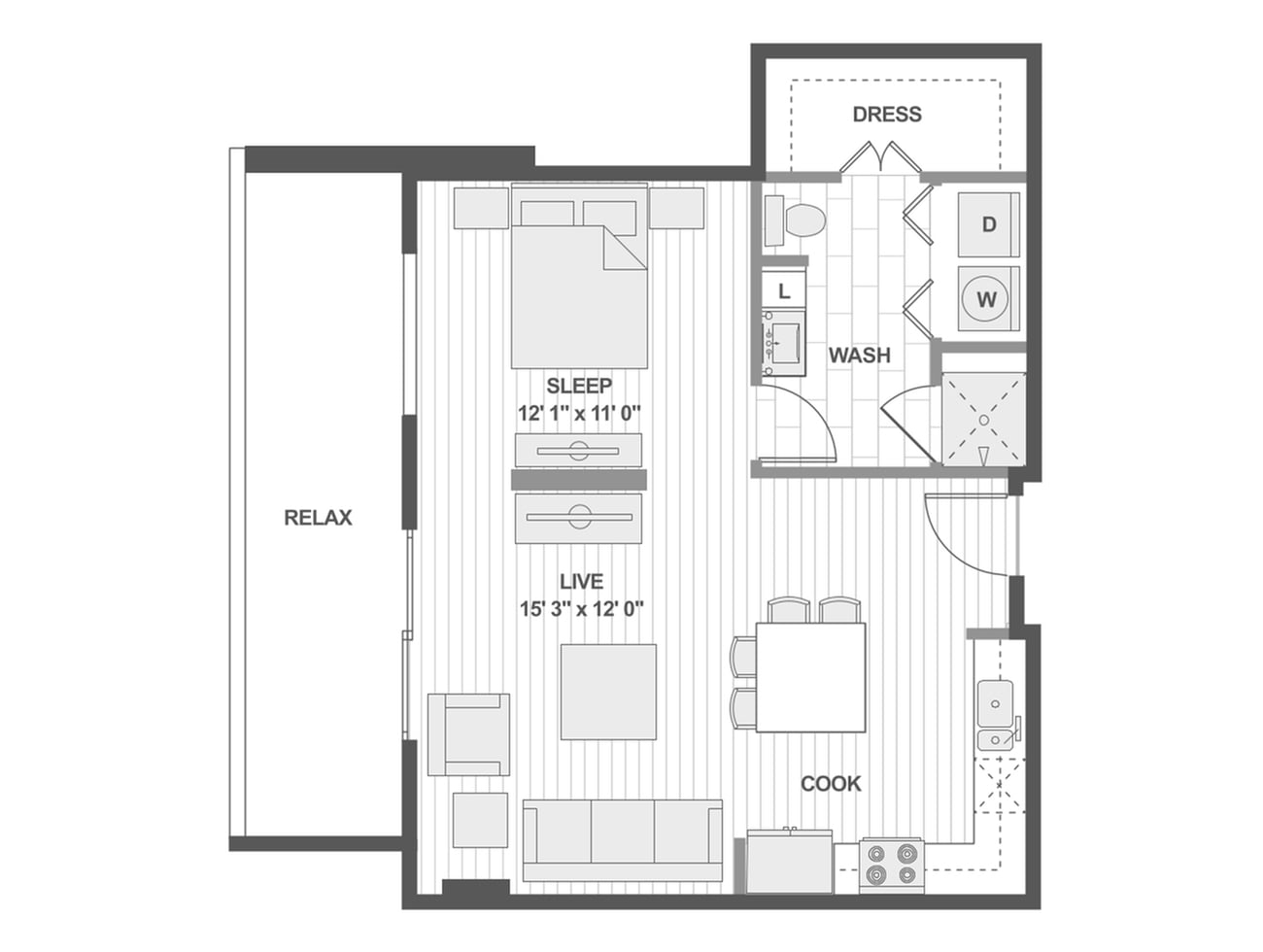 Floor plan layout diagram for S1