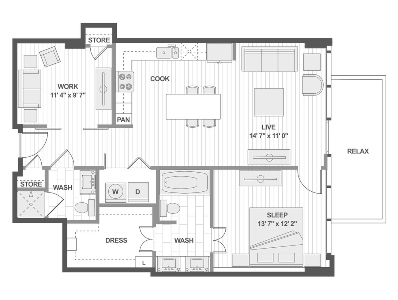 Floor plan layout diagram for A9
