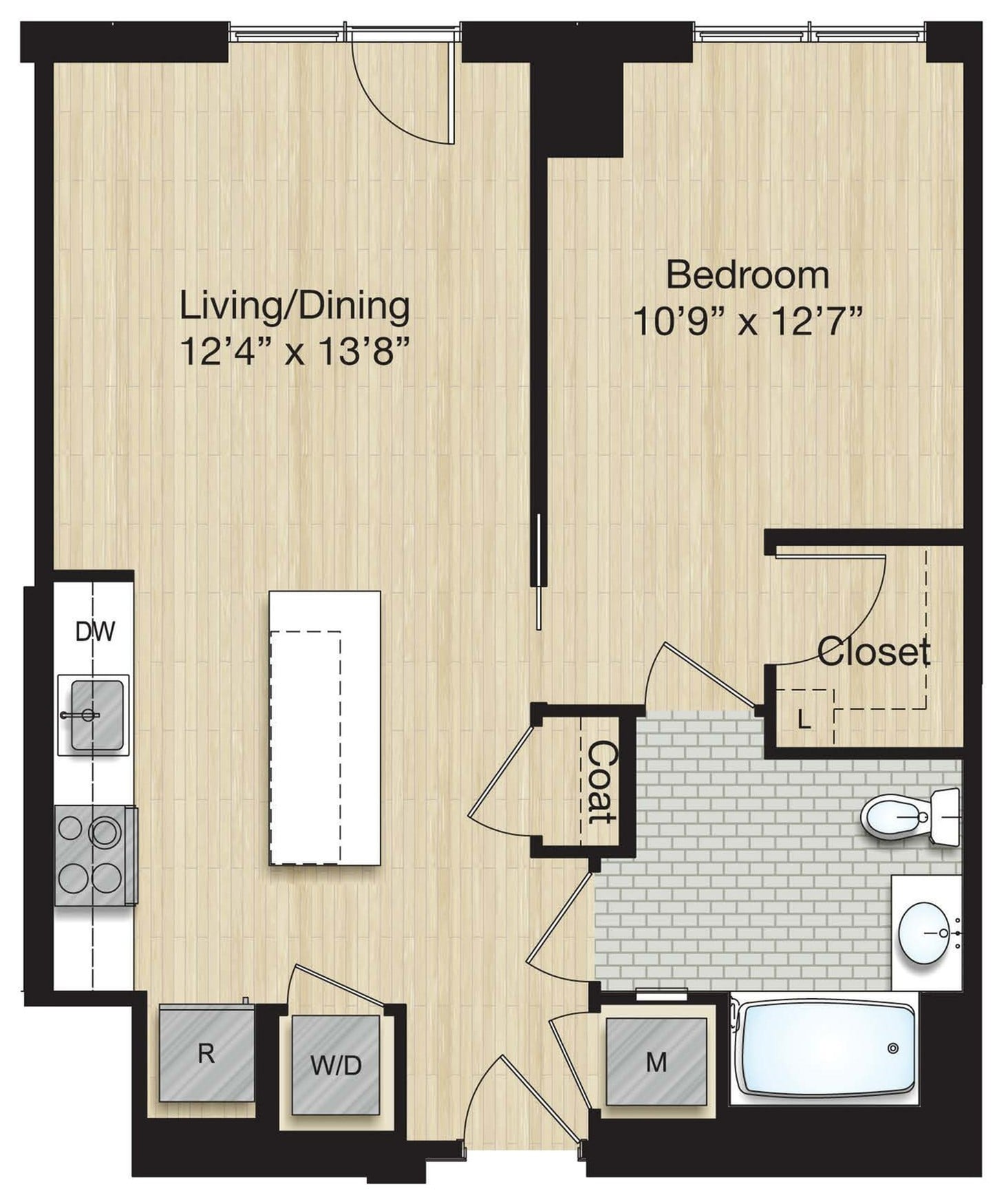 Apartment 970 floorplan