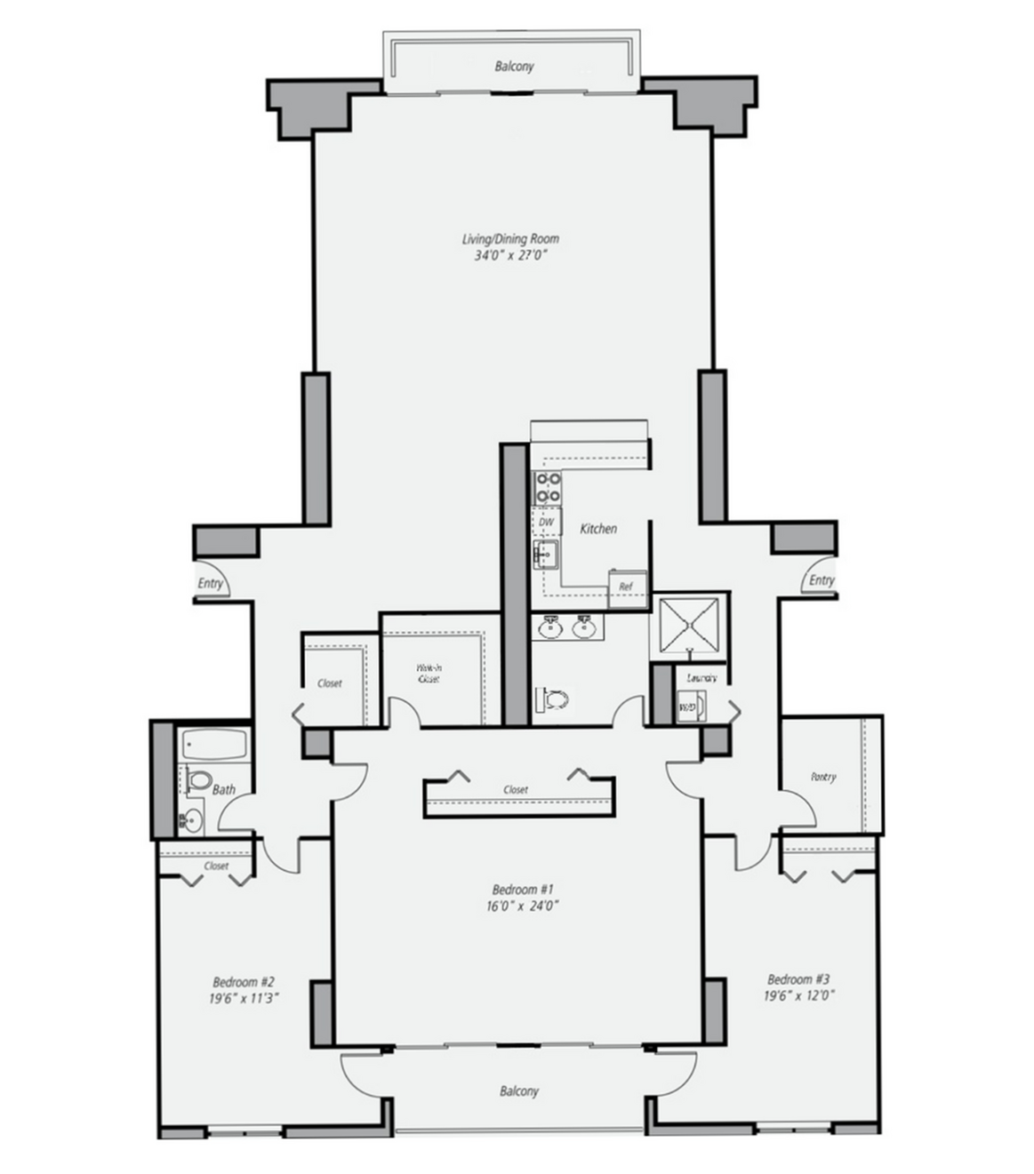 Floor plan layout diagram for C6P