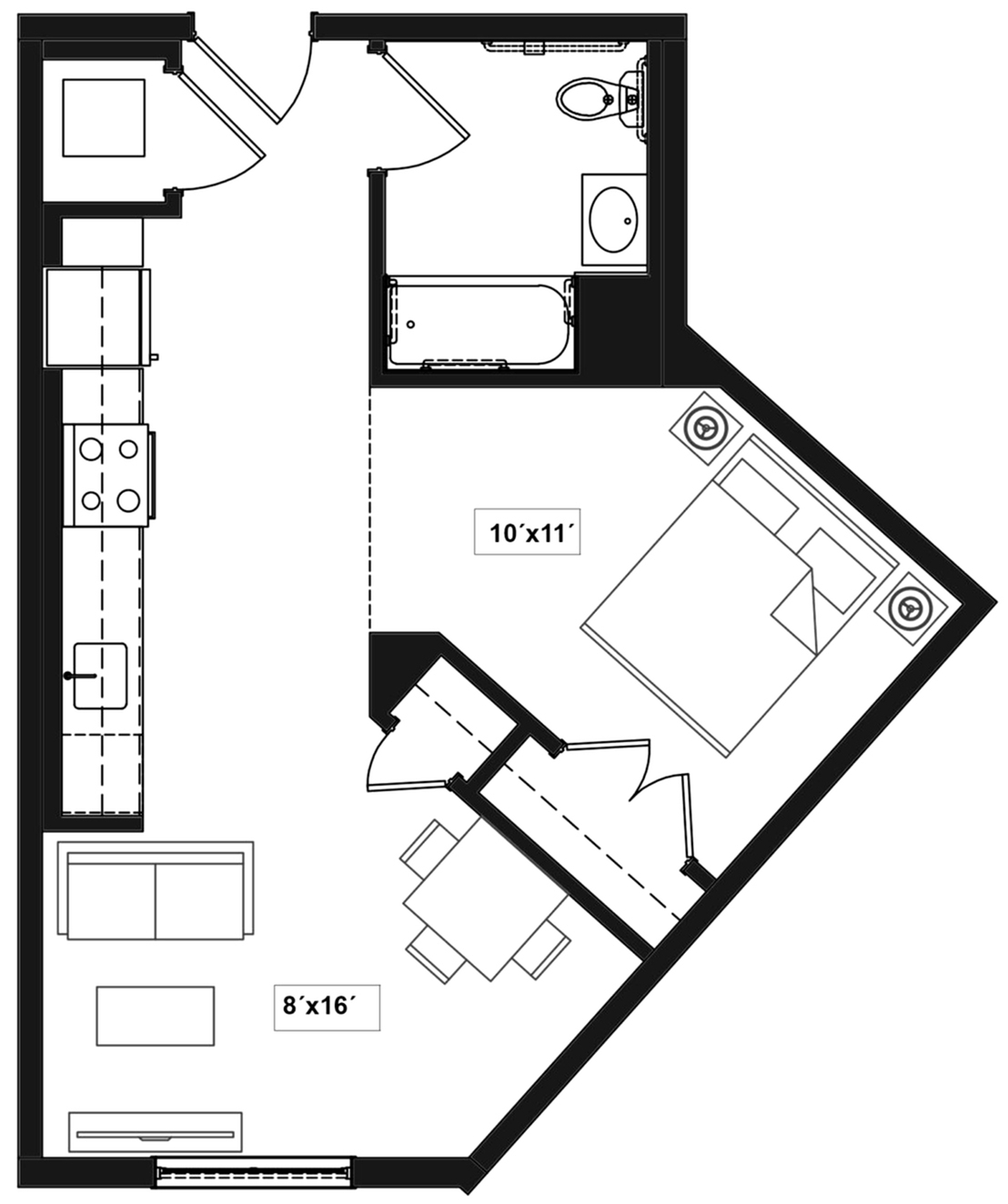 Floor plan layout diagram for 0C