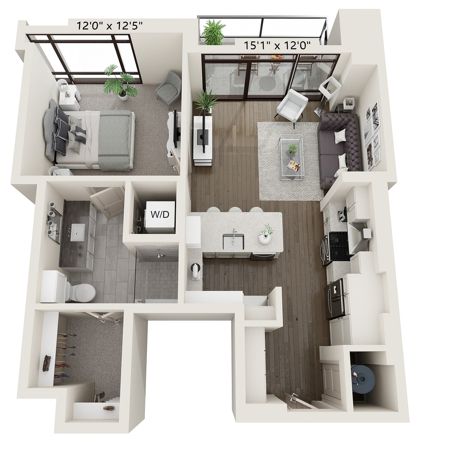 Floor plan layout diagram for A1