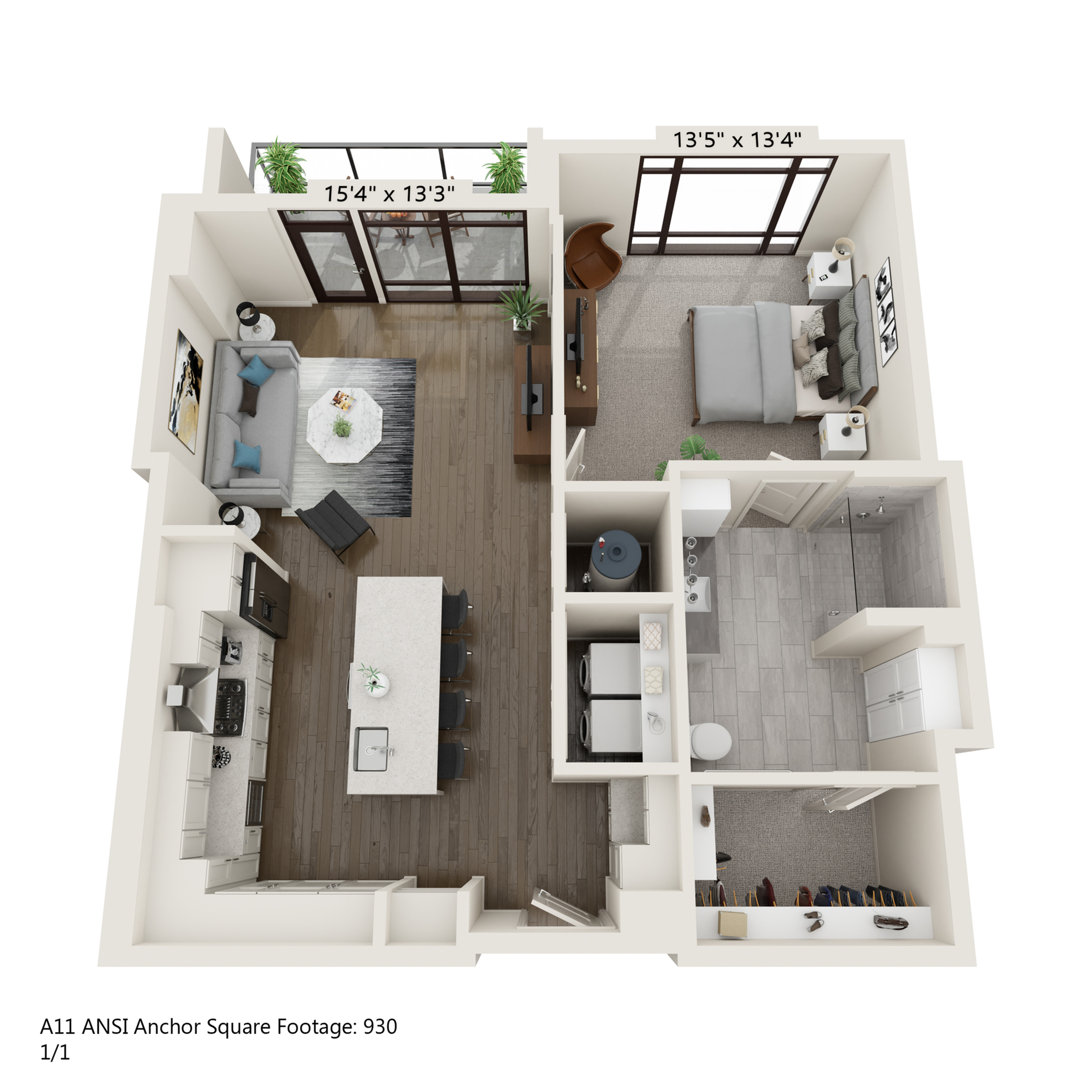 Floor plan layout diagram for A11 ANSI
