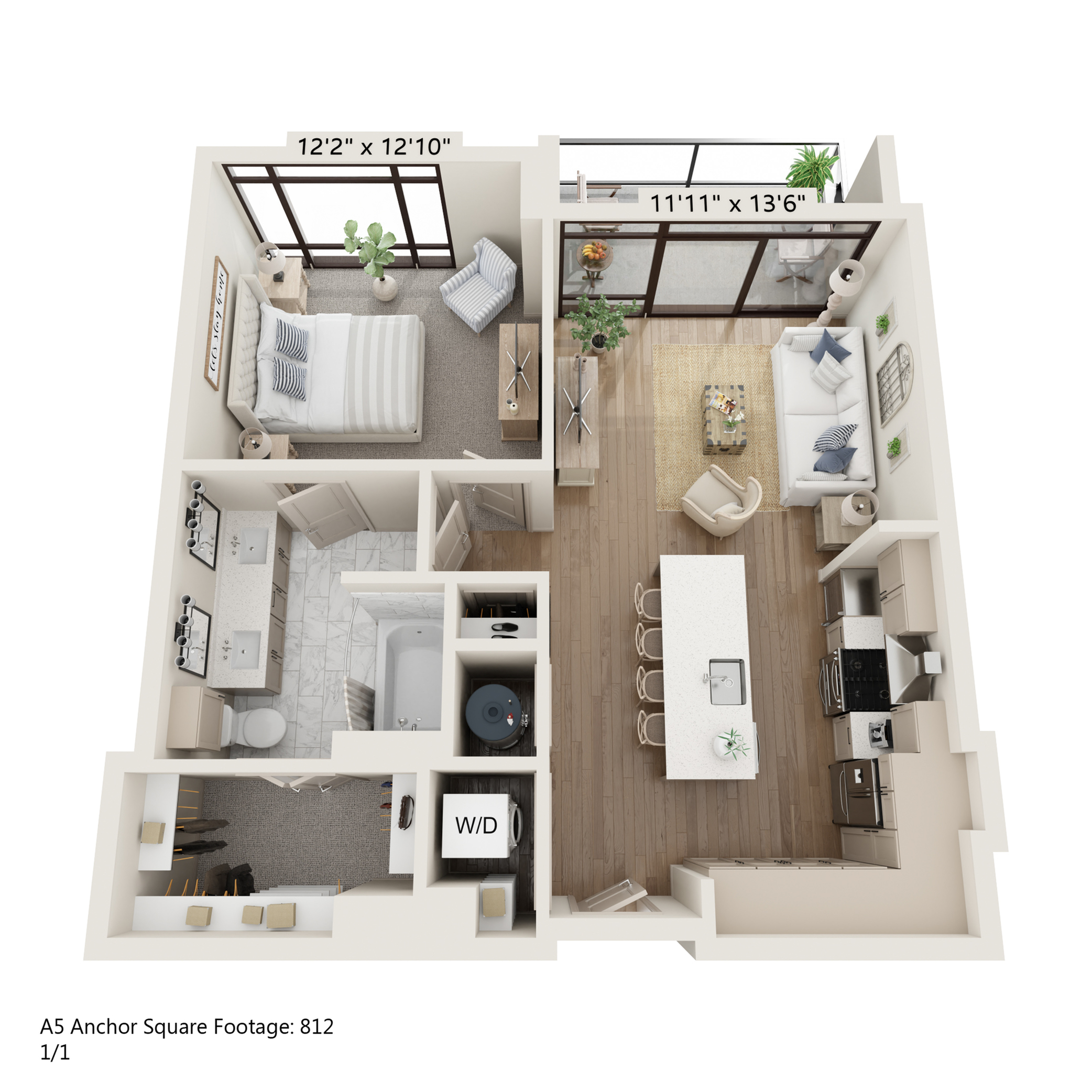 Floor plan layout diagram for A5