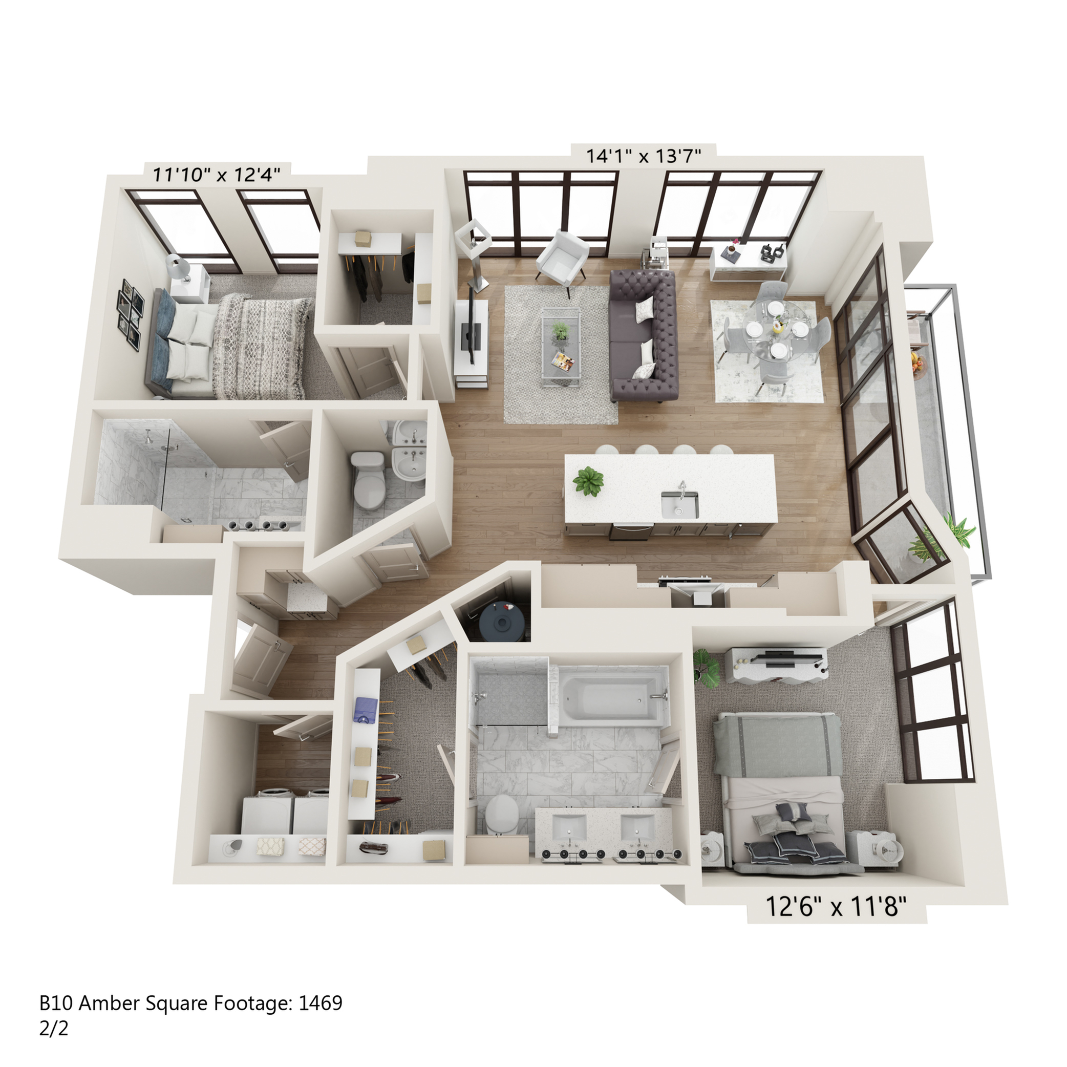 Floor plan layout diagram for B10