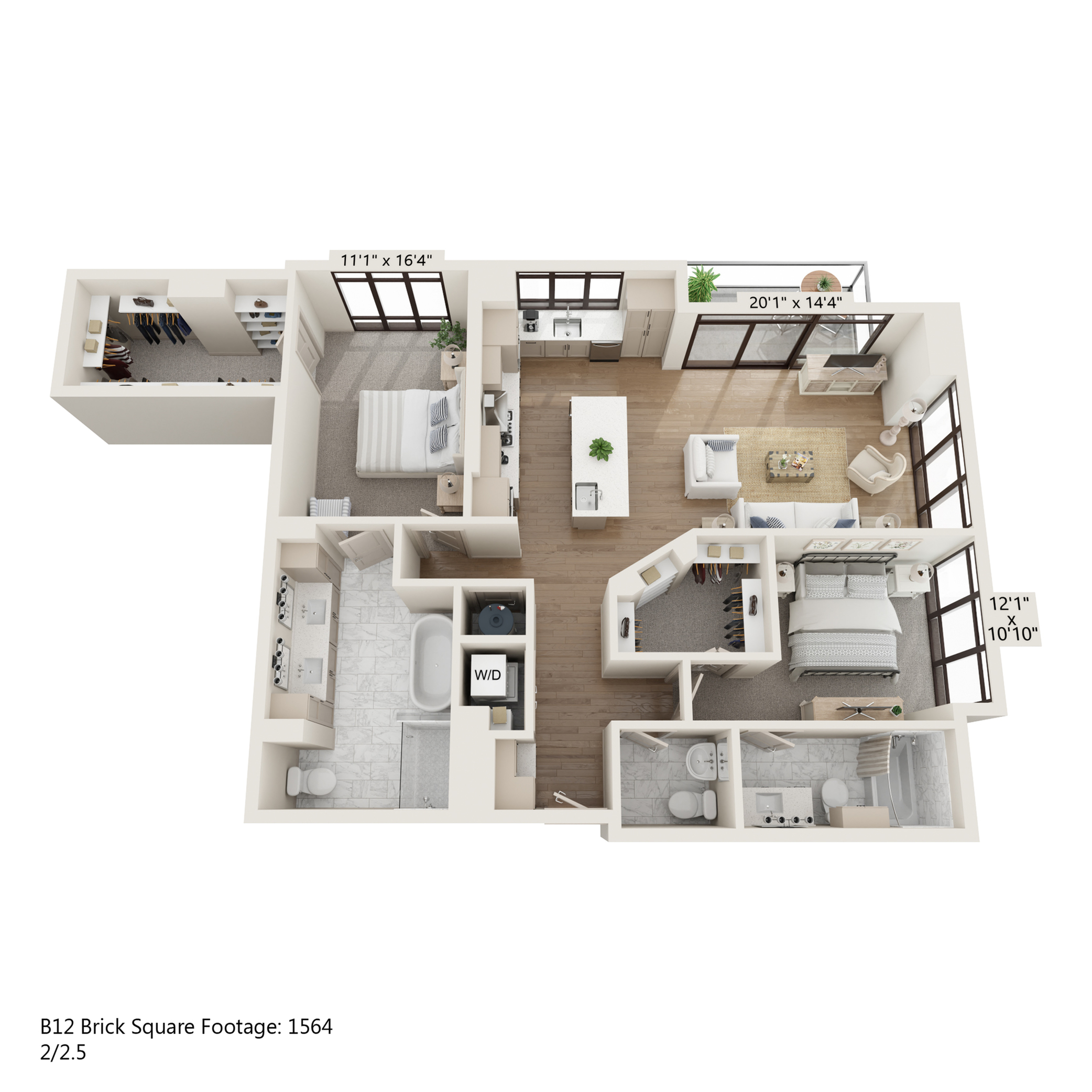 Floor plan layout diagram for B12