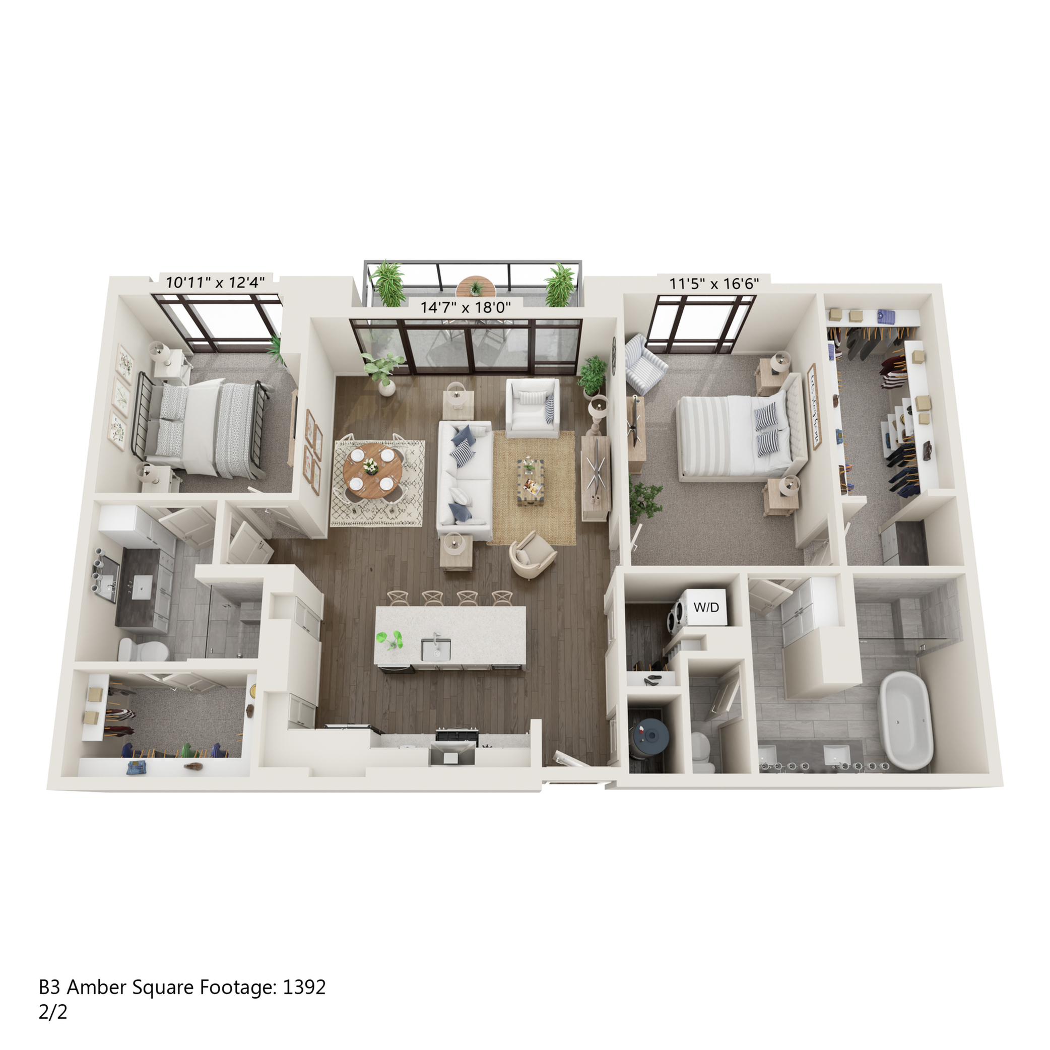 Floor plan layout diagram for B3