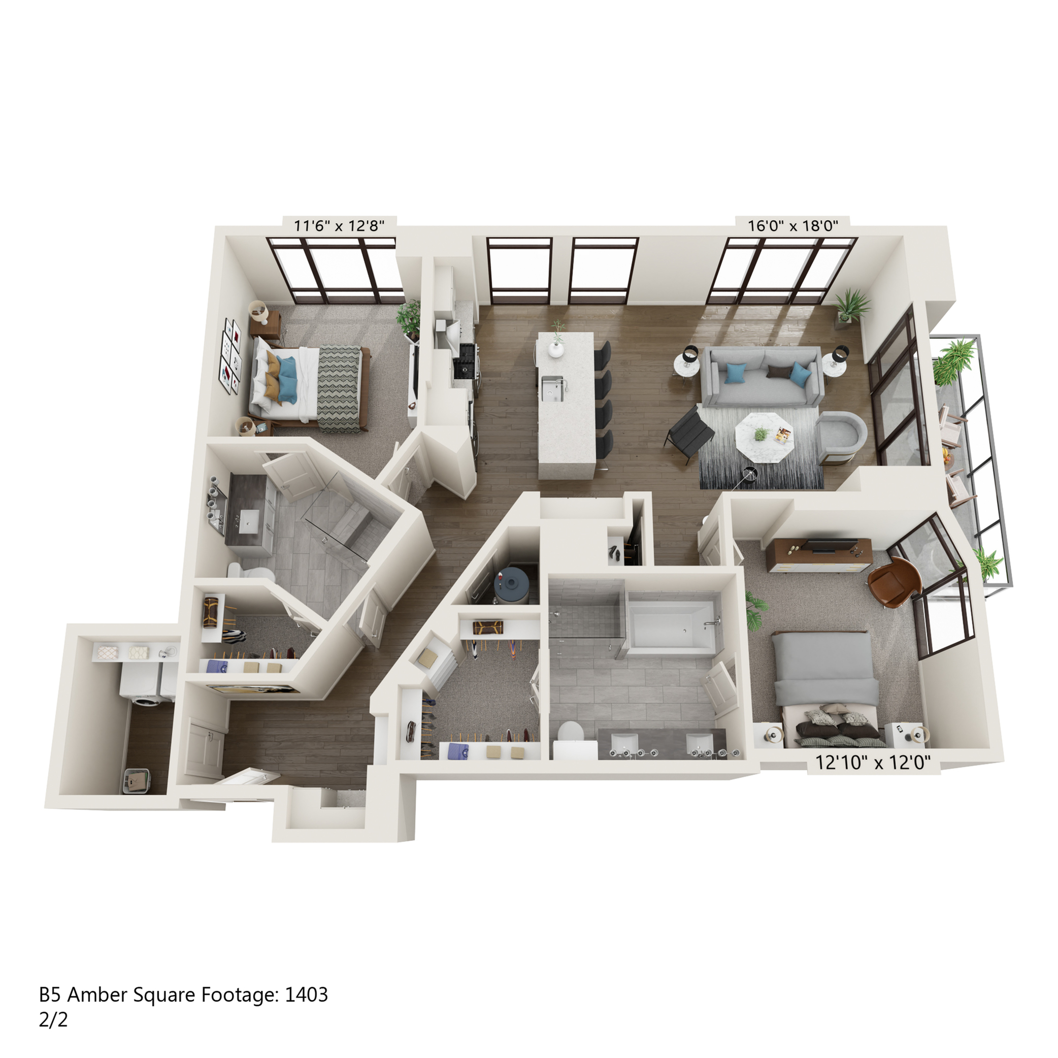 Floor plan layout diagram for B5