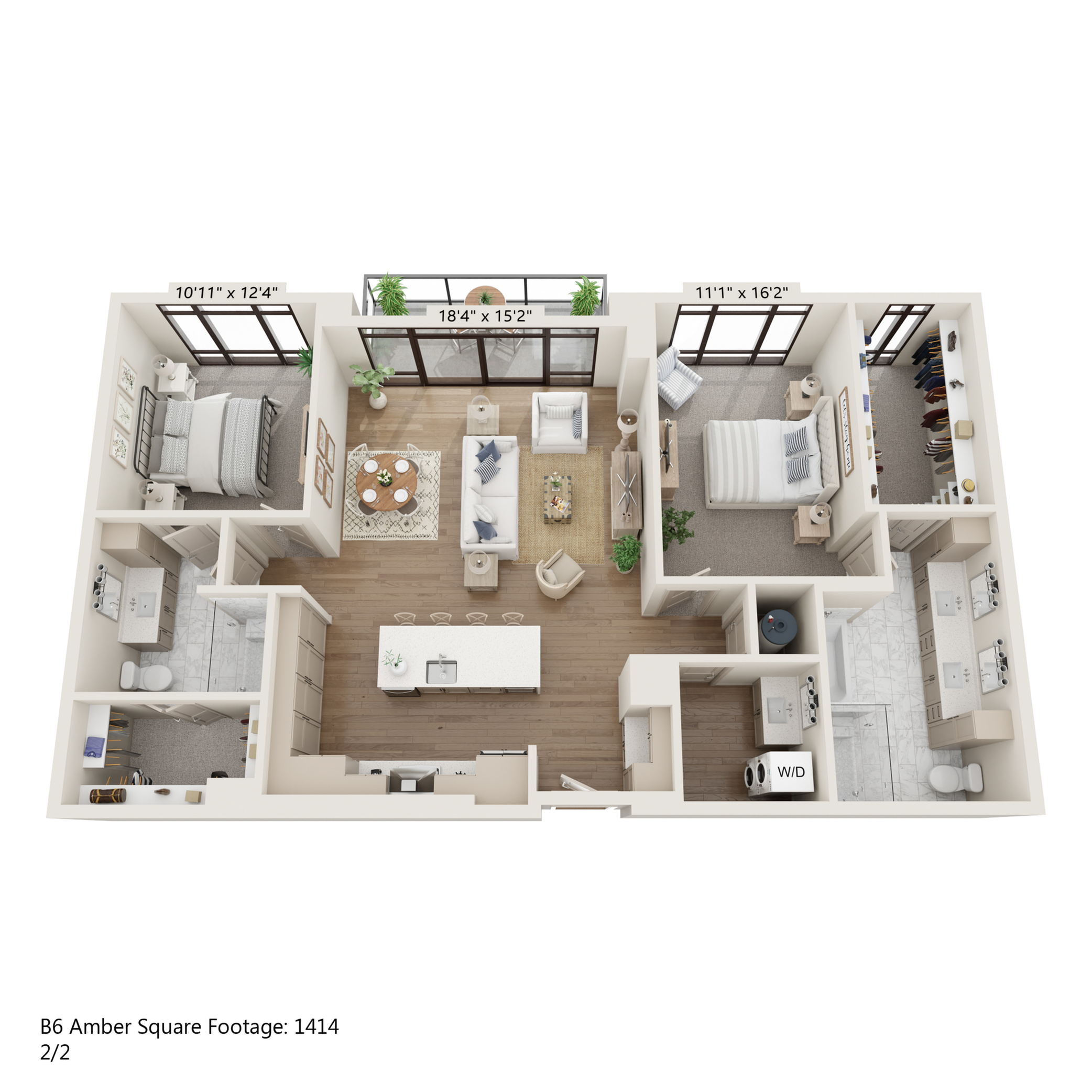 Floor plan layout diagram for B6