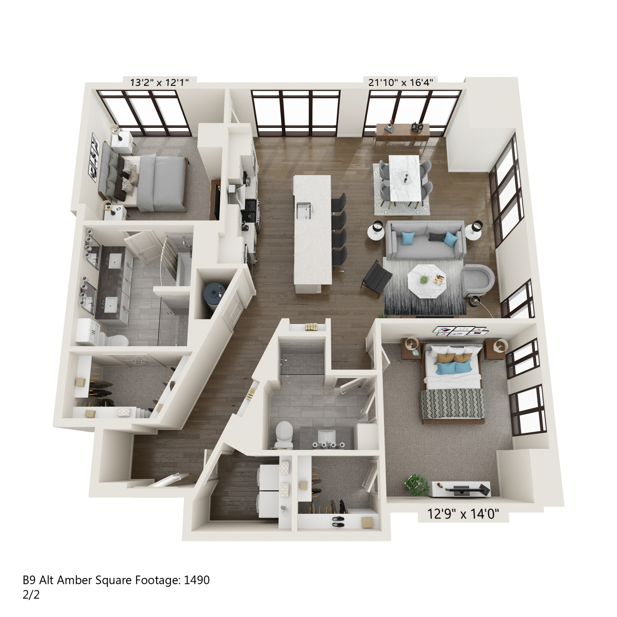 Floor plan layout diagram for B9-ALT