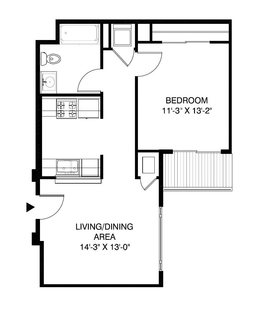 Floor plan layout diagram for C3