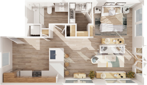 Floor plan layout diagram for BF-S1
