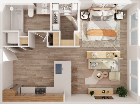 Floor plan layout diagram for BF-S2
