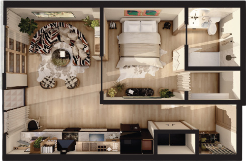 Floor plan layout diagram for BC-A1