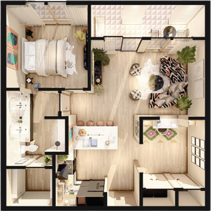 Floor plan layout diagram for BC-A3