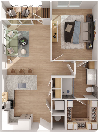 Floor plan layout diagram for BN-A1