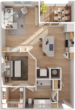 Floor plan layout diagram for BN-A1A