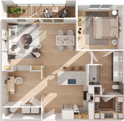 Floor plan layout diagram for BN-A4