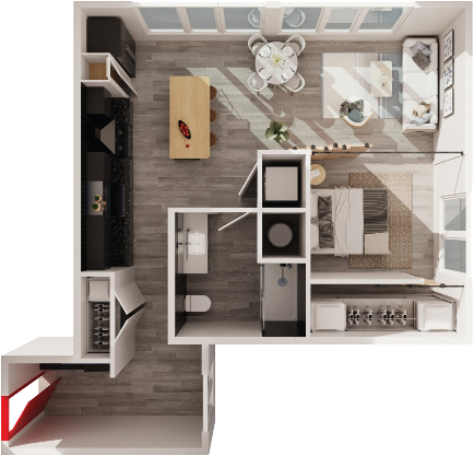 Floor plan layout diagram for BT-A1
