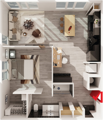 Floor plan layout diagram for BT-A3