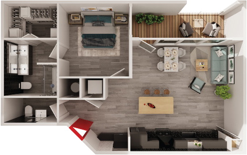 Floor plan layout diagram for BT-A4