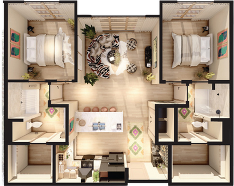 Floor plan layout diagram for BC-B1