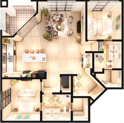 Floor plan layout diagram for BC-B2