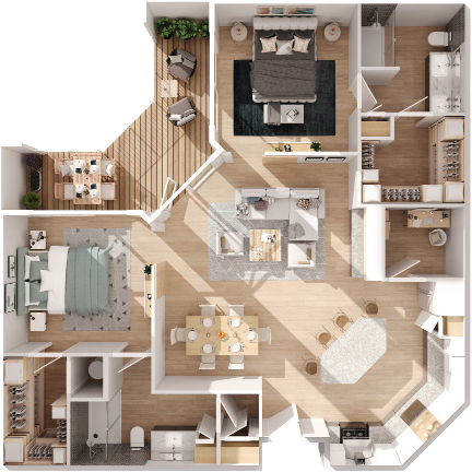 Floor plan layout diagram for BN-B2