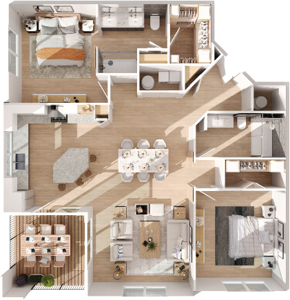 Floor plan layout diagram for BN-B3