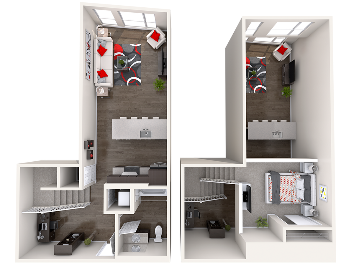 Floor plan layout diagram for AL2 (0X1) Loft