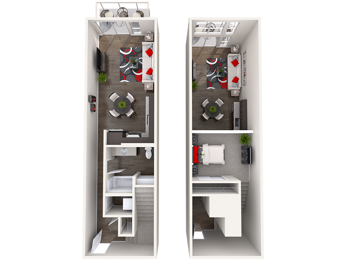 Floor plan layout diagram for AL1 (0x1) Loft
