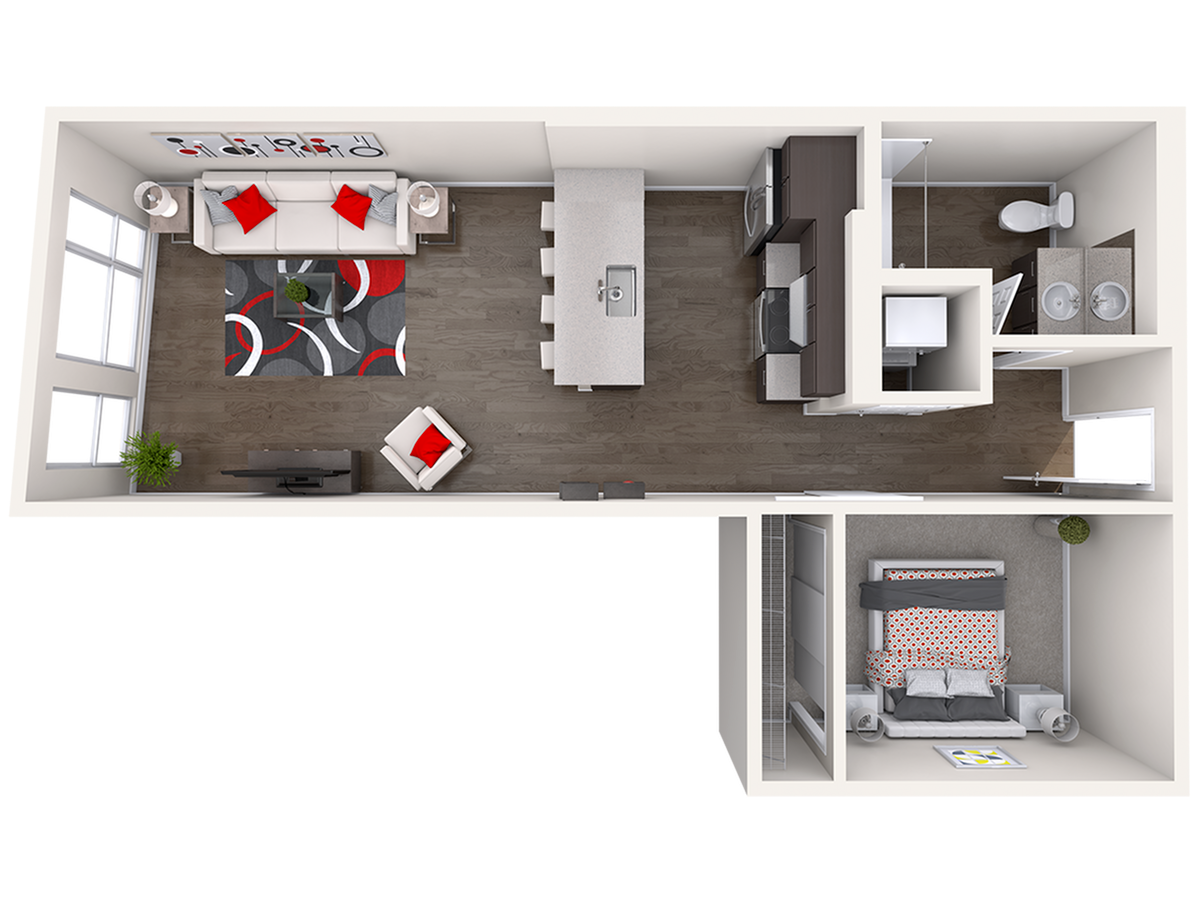 Floor plan layout diagram for A2 (0x1)