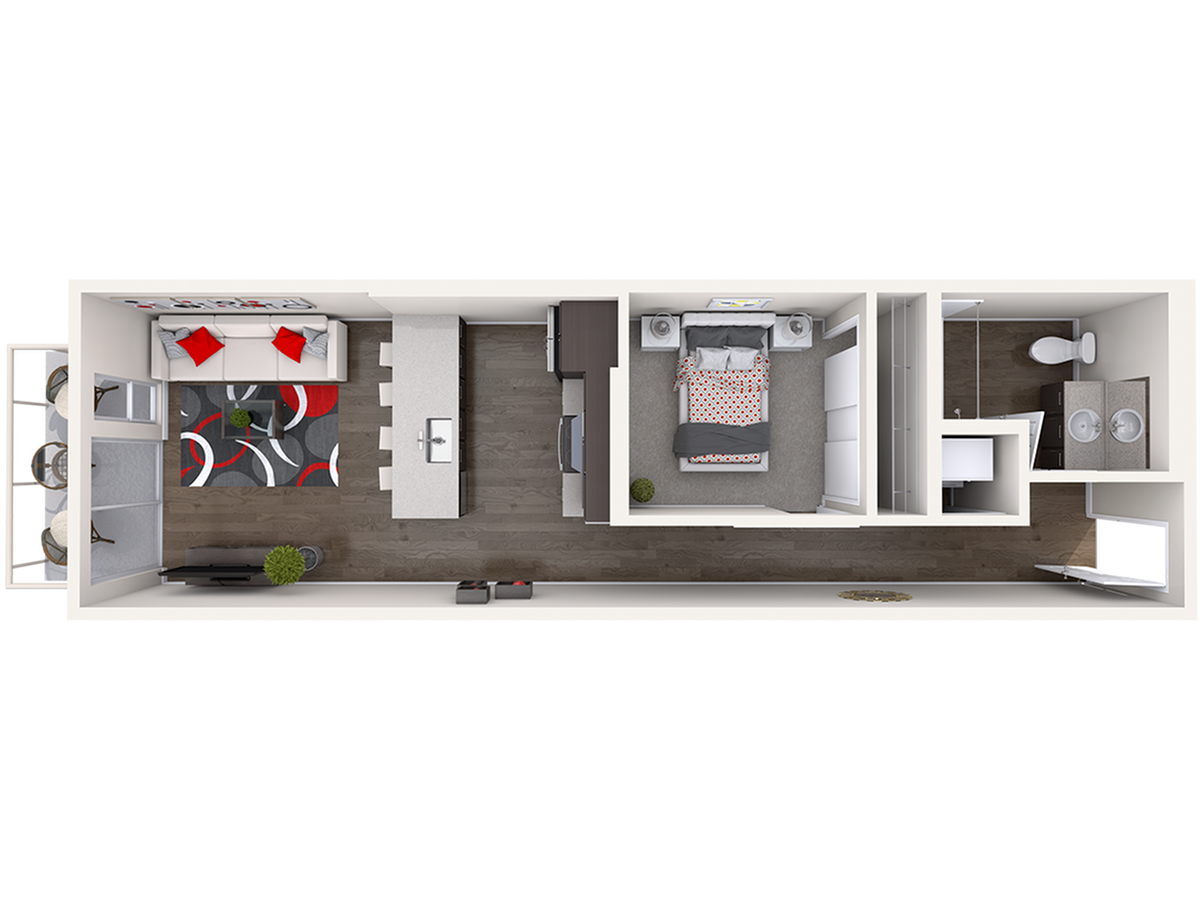 Floor plan layout diagram for A1 (0x1)