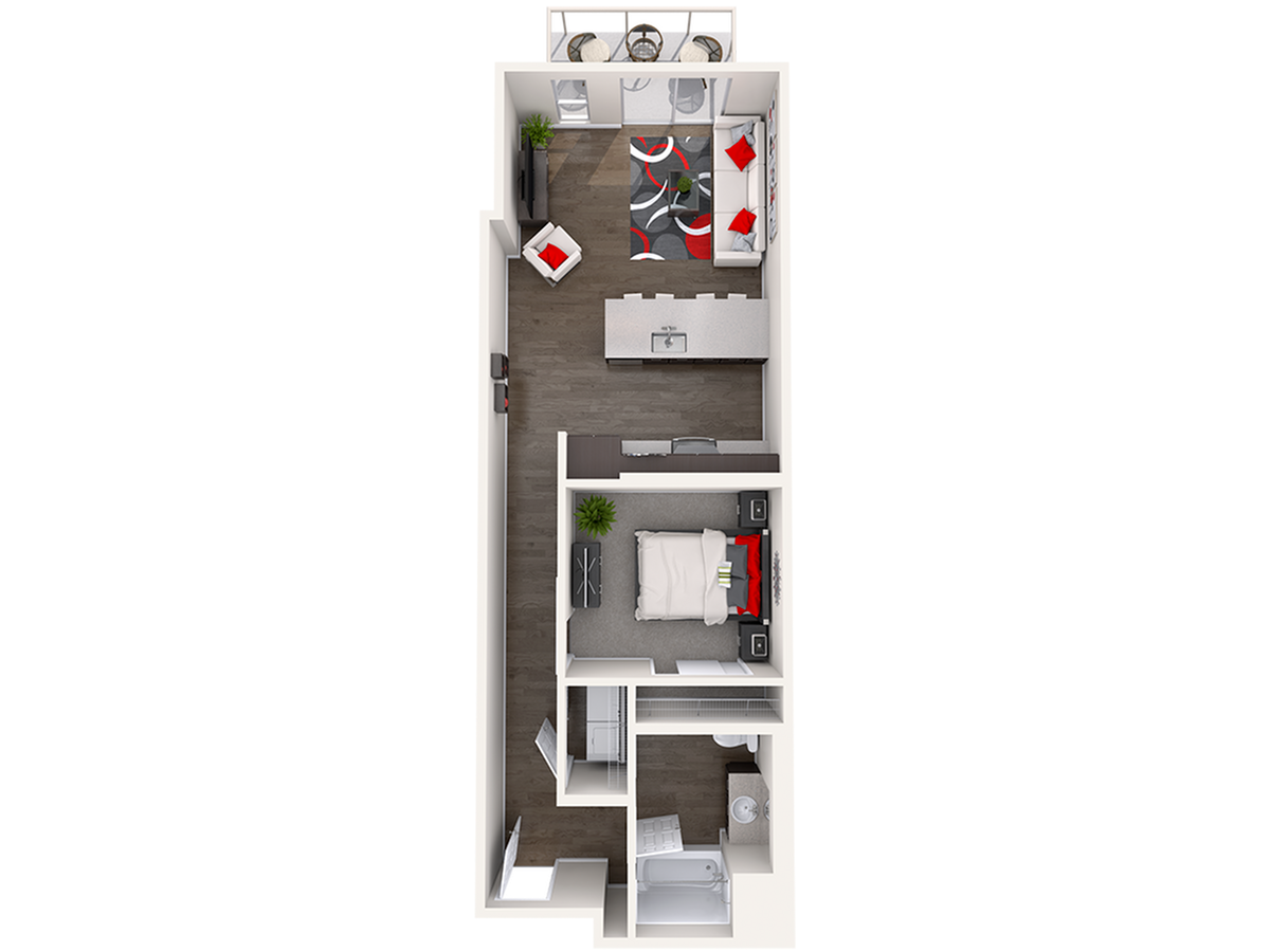 Floor plan layout diagram for A5 (0x1) ADA