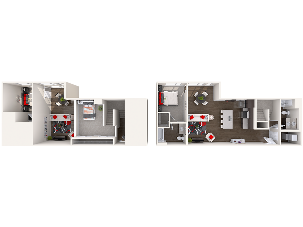 Floor plan layout diagram for CL5 (1x2) + Loft