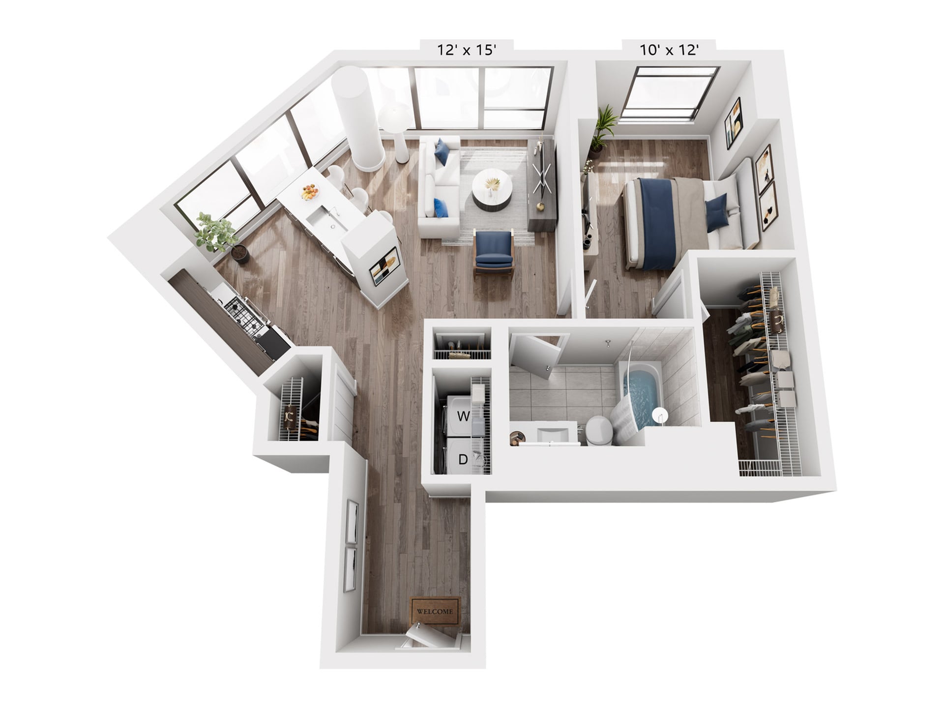 Unit 1709 floor plan