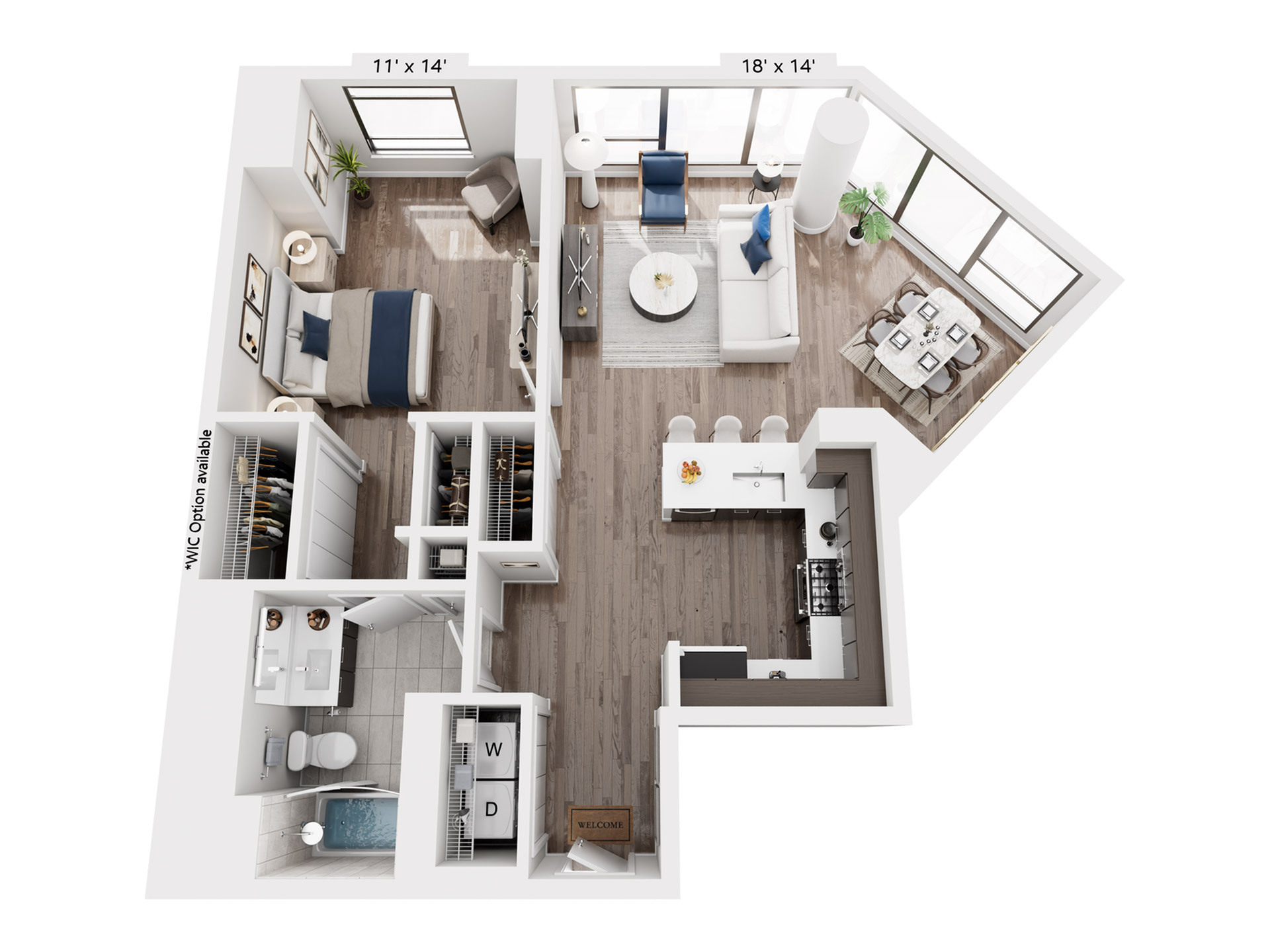 Unit 707 floor plan