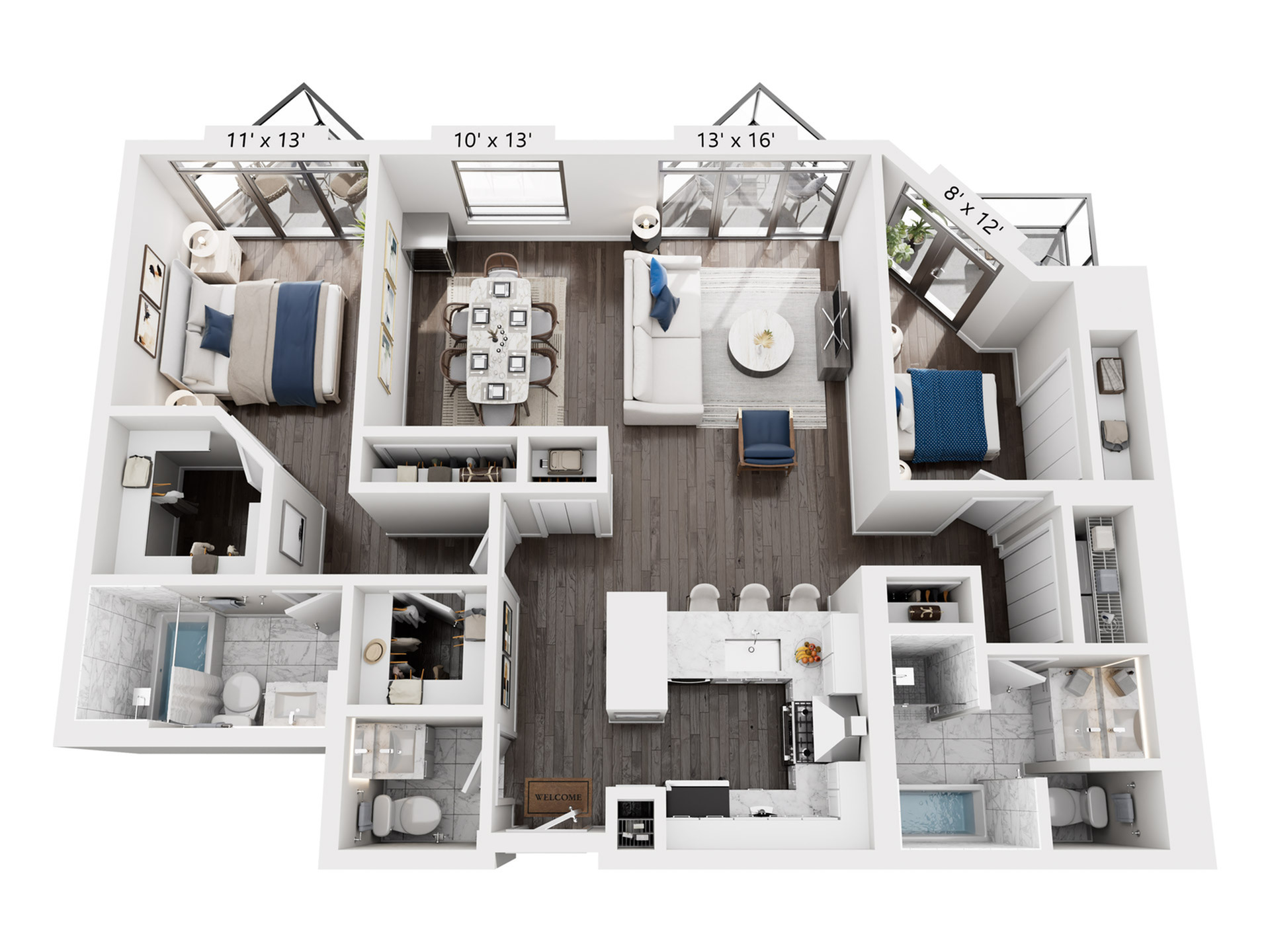 Unit 3602 floor plan