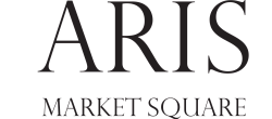 Sophisticated logo design for Aris Market Square, showcasing sleek, modern typography.