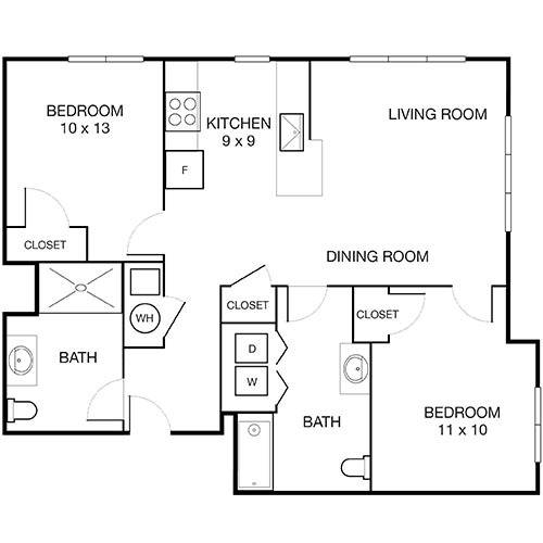 Mayhew 2 Bed Apartment Charlesbank Apartment Homes