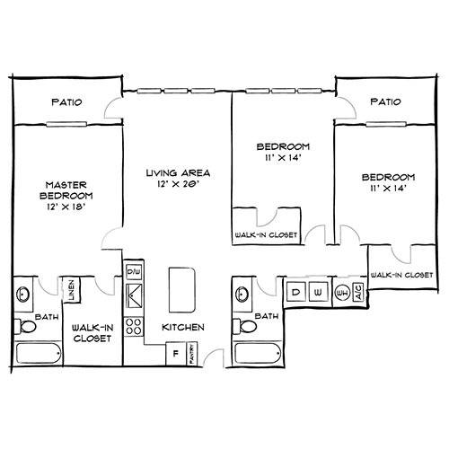 Graycliff 3 Bed Apartment City Center on 7th