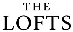 Modern logo for The Lofts featuring elegant, bold typography.