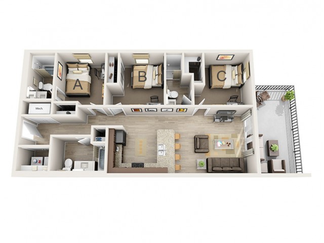 3 Bedroom B