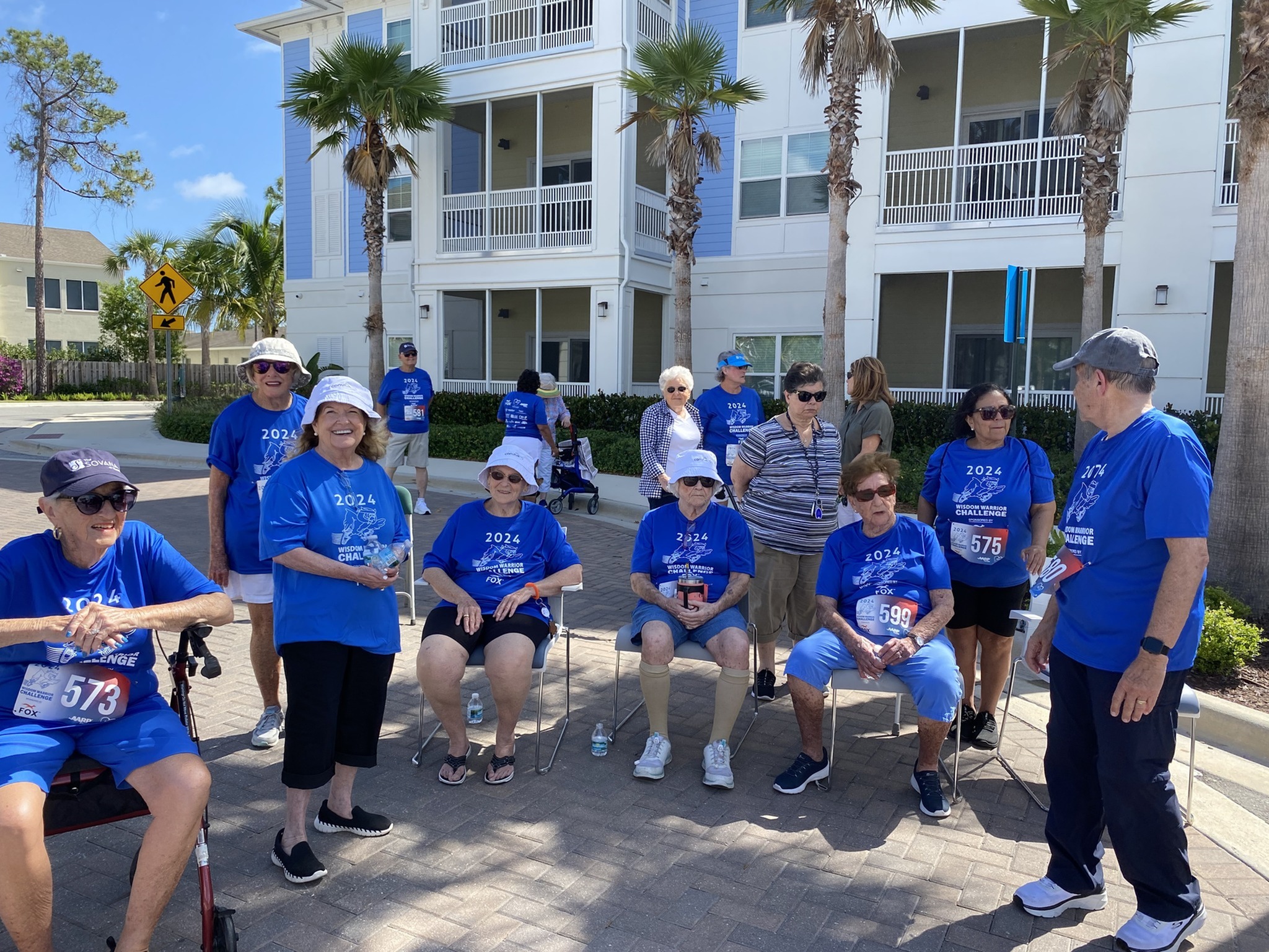 Residents gathered together for an event