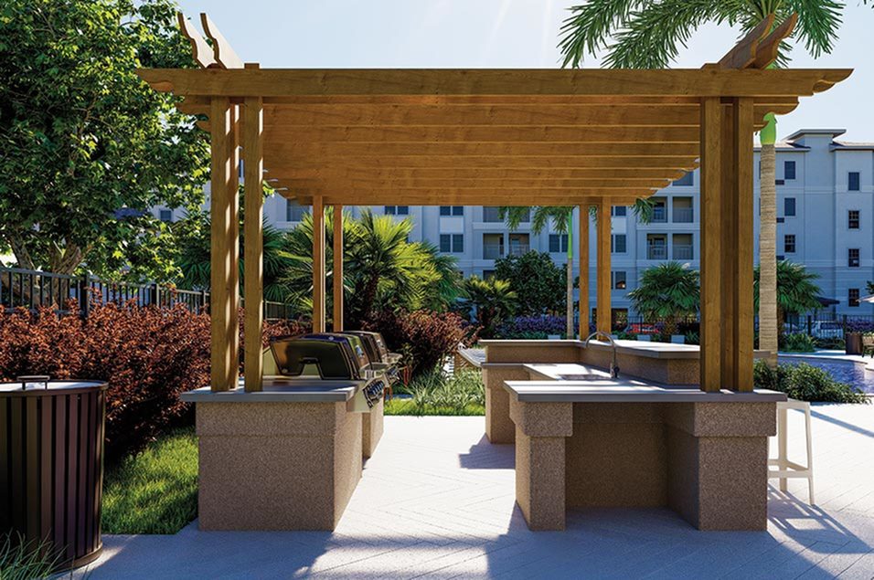 Arcadia Gardens outdoor kitchen