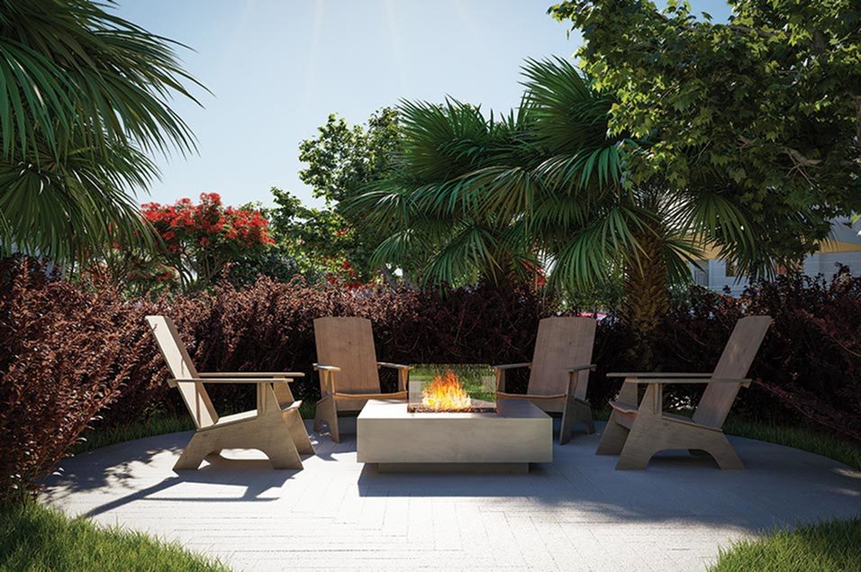 Arcadia Gardens fire pit
