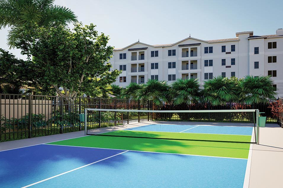 exterior tennis court