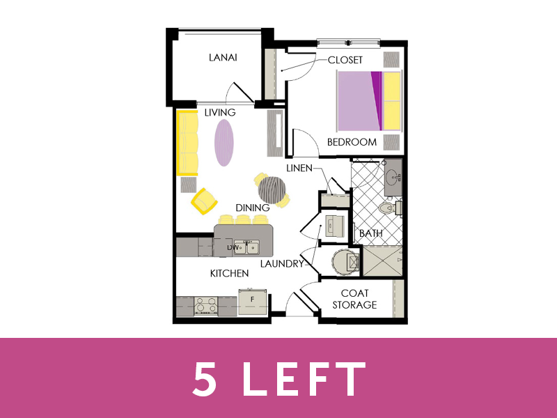 Amaranth 1 Bed Apartment Arcadia Gardens